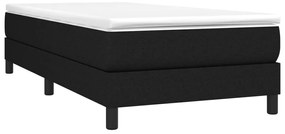 Estrutura de cama sem colchão 90x190 cm tecido preto