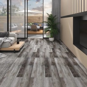Tábuas de soalho PVC 4,46 m² 3 mm madeira às riscas