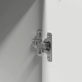 Guarda-roupa Branco 55x25x189 cm Madeira Engenharia