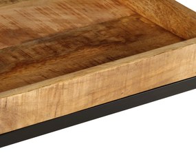 Mesa de Apoio 45x45x45 cm Madeira Sólida de Mangueira Rugosa