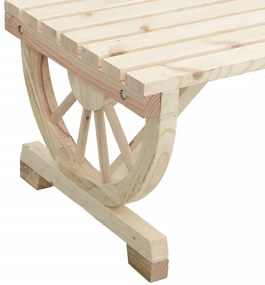 2 pcs conjunto lounge de jardim madeira de abeto maciça