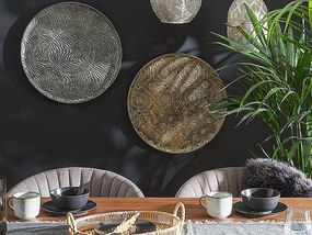 Bandeja decorativa prateada ø 49 cm KITNOS Beliani