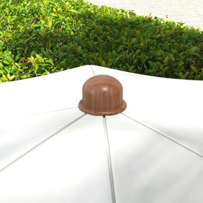 Chapéu de Sol de Praia Ø190x210 cm Chapéu de Sol para Terraço com 8 Va