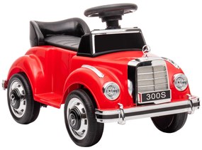 AIYAPLAY Carro Andador com Licença da Mercedes-Benz 300S com Armazenamento Volante Sistema Anti-Tombo  77,5x41,5x45 cm Vermelho