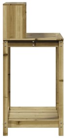 Mesa jardinagem c/ prateleiras 82,5x50x109,5cm pinho impregnado