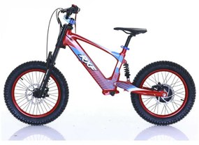 Bicicleta elétrica infantil sem pedais 18" 500W 36V 5.0Ah RXF EVO Vermelha