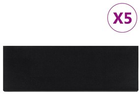 vidaXL Tapetes de escada 5 pcs 25x75 cm borracha