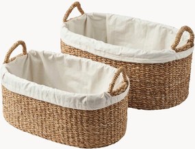 Cestos para roupa suja em erva marinha/algodão Forest, conjunto de 2