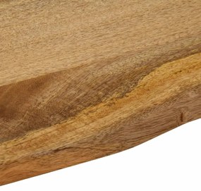 Tampo de mesa c/ borda viva 90x80x2,5 cm mangueira maciça