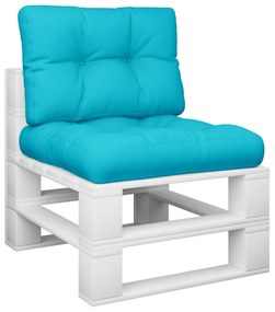 Almofadões para sofás de paletes 2 pcs tecido turquesa