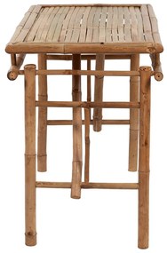 Mesa de jardim dobrável 115x50x75 cm bambu
