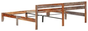 Estrutura de cama sem colchão 200x200 cm madeira maciça