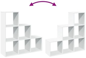 Estante divisória 3 níveis 99x29x99 cm derivados madeira branco