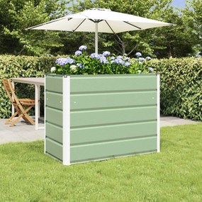 vidaXL Floreira Verde Pastel 480 x 50 x 45 cm Aço Galvanizado