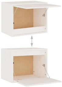 Móveis de TV 6 pcs madeira de pinho maciça branco
