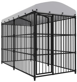 Canil de exterior com telhado 300x150x210 cm