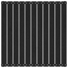 Apoio de pés p/ jardim 70x70x30 cm madeira pinho maciço preto