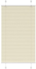 Creme Plissada Cega 70x100 cm Largura Tecido 69,4 cm Poliéster