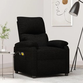 Poltrona de massagens elétrica tecido preto