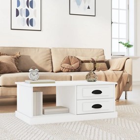 vidaXL Mesa de centro 90x50x35 cm derivados de madeira branco
