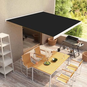vidaXL Toldo motorizado com caixa 300 cm antracite
