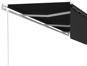 Toldo retrátil automático com estore 6x3 m antracite