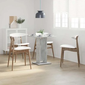 Mesa bistrô 60x60x75 cm derivados de madeira cinzento cimento