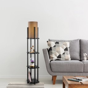Candeeiro de Pé 7112 – Preto – 25 x 25 x 130 cm