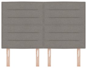 Cabeceira Design Lines Taupe 140 cm Tecido