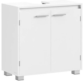 Armário para lavatório (NÃO INCLUIDO) com prateleira ajustável 30 x 60 x 60 cm Branco