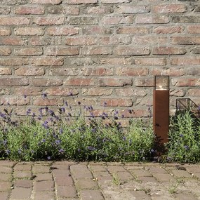 Candeeiro de pé exterior inteligente castanho ferrugem 50 cm com Wi-Fi P45 - Denmark