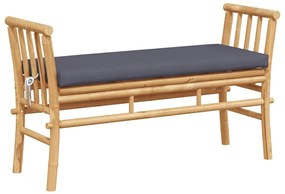 Banco de Jardim vidaXL com Almofada de 110 cm em Bambu