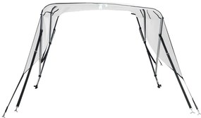 Toldo de 3 arcos Bimini c/ paredes laterais 183x(185-198)x137cm