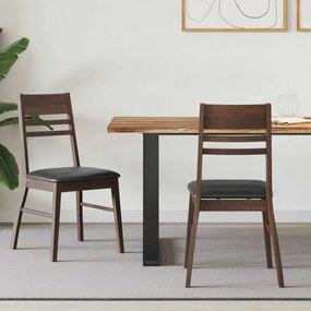 vidaXL Cadeiras de Jantar 2 pcs Marrom Claro 43 x 54 x 89 cm