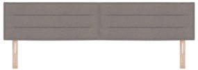Cabeceira vidaXL Design Linhas Taupe 200 cm Tecido