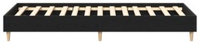 Estrutura de Cama vidaXL 90x200 cm Carvalho Preto Madeira Reforçada