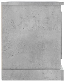 Móvel p/ TV 100x35,5x45 madeira processada cinzento cimento