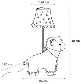 LED Candeeiro de mesa infantil Alpaca branco - Alma Para crianças