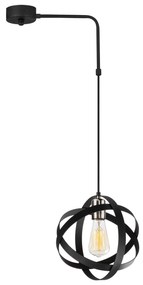 Chandelier Gezegen – Preto Níquel – 40 x 25 cm