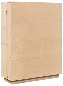 Aparador alto 89x34x116,5 cm madeira de pinho maciça