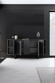 Console Luxe – Anthracite Black – 160 cm x 35 cm x 80 cm