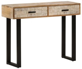 Mesa consola 100x30x75 cm madeira de mangueira maciça