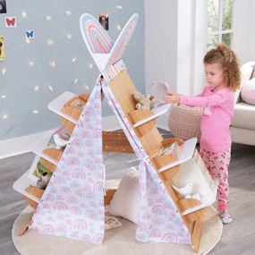 Tenda Infantil com Prateleiras Madeira Natural 122.1 x 59.99 x 126.49 cm