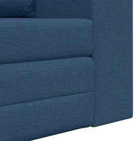 Sofá Cama 2 em 1 Azul 148x71x83 cm Tecido