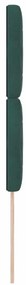 Cabeceira LED Verde Escuro 90 cm em Veludo