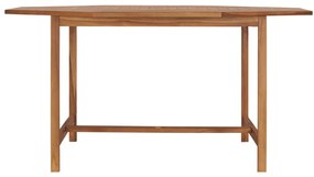 Mesa de jardim 150x150x75 cm madeira de teca maciça