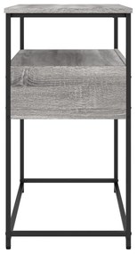 Mesa consola 75x40x75 cm derivados de madeira cinzento sonoma
