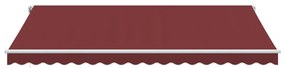 Toldo retrátil automático 450x350 cm bordô
