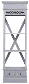 Aparador alto 60x30x175 cm mogno maciço