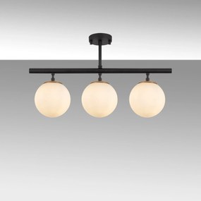Chandelier Atmaca – Preto e Creme – 60 x 15 cm